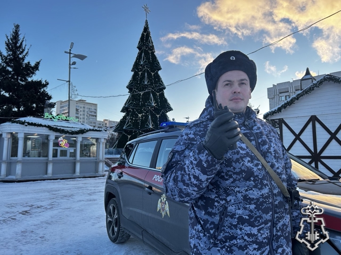 В Самарской области росгвардейцы обеспечили безопасность граждан во время празднования Нового года