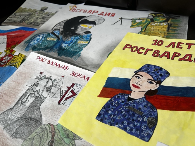 В Самаре стартовал конкурс детского рисунка «Росгвардия глазами детей», посвященный 10-летию ведомства