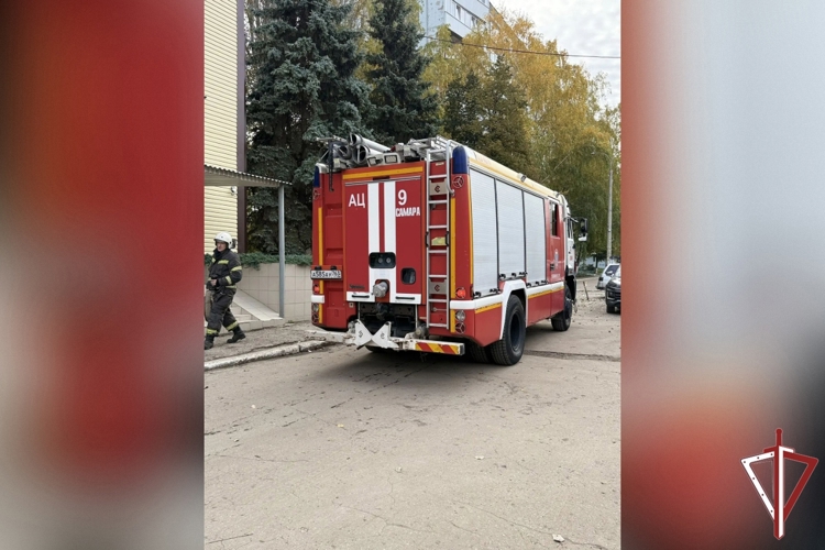 В Самарской области росгвардейцы провели пожарно-тактическое занятие
